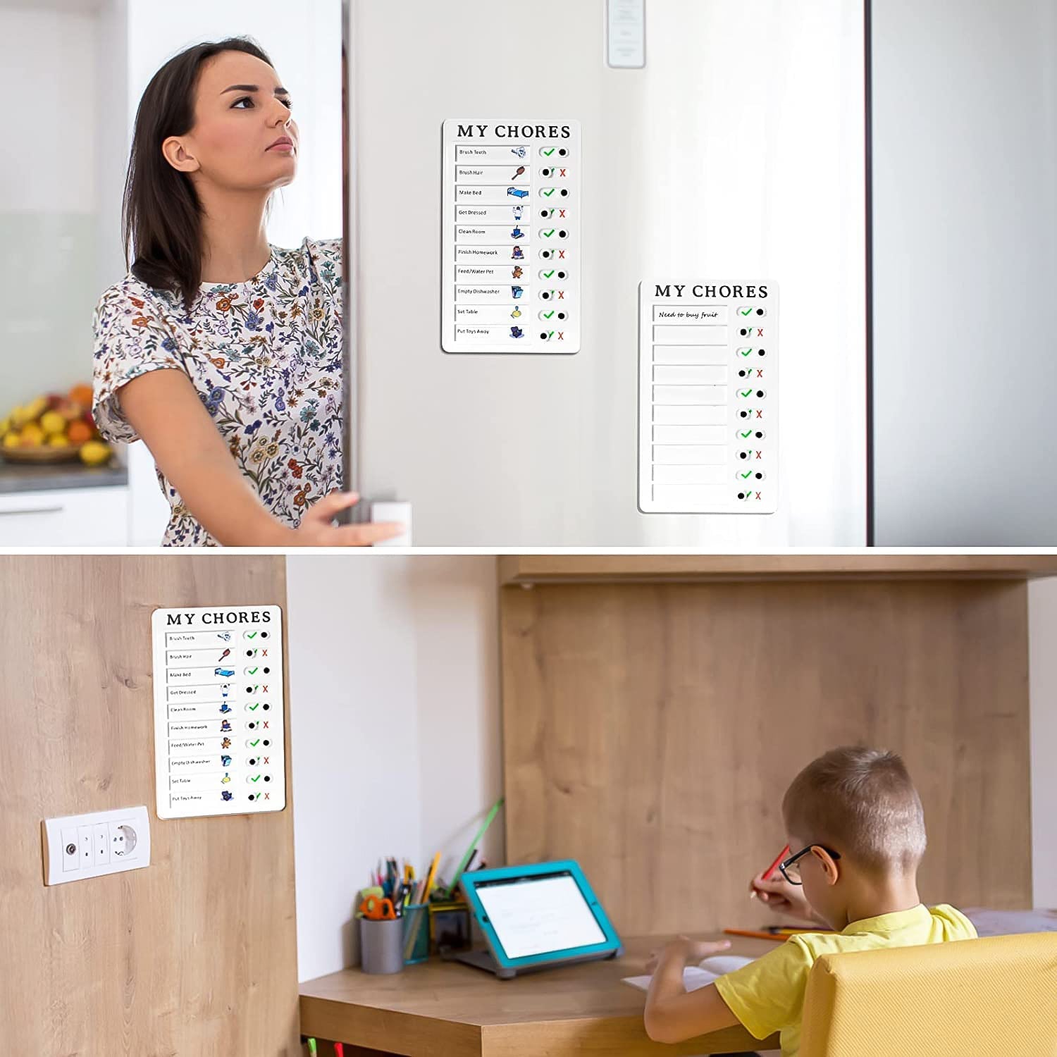 Portable My Chores Home Note Board Management Planning Memo Boards Reminding Time. (Size :- 20x12Cm) Portable My Chores Home Note Board Management Planning Memo Boards Reminding Time. (Size :- 20x12Cm)
